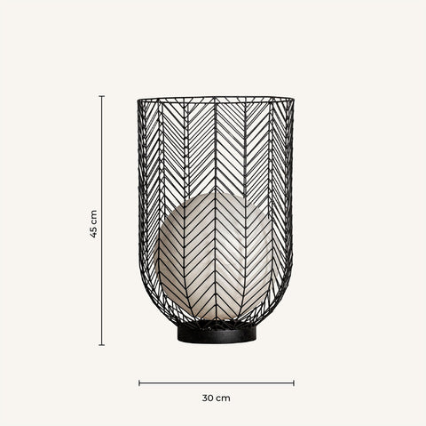 Plissé Metal Table Lamp