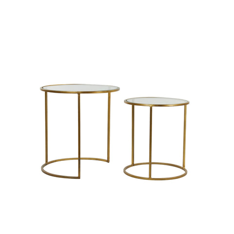 Duarte Gold Side Table Set