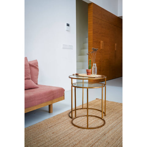 Duarte Gold Side Table Set