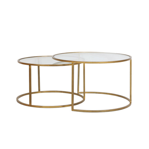 Duarte Gold Coffee Table Set