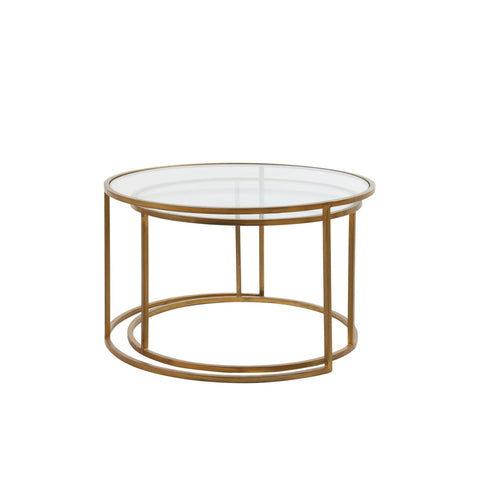 Duarte Gold Coffee Table Set