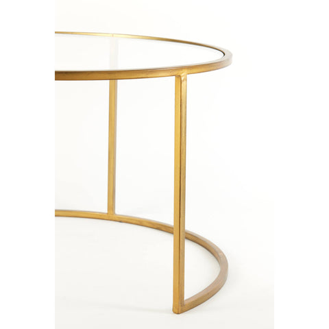 Duarte Gold Coffee Table Set