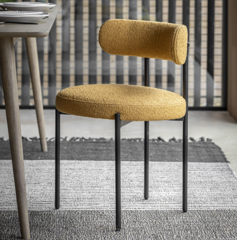 Aveley Ochre Dining Chair (Set of 2)