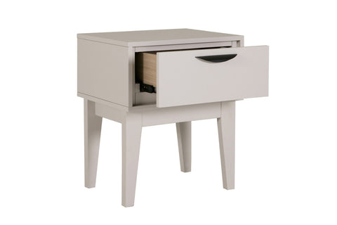 Luna Taupe 1 Drawer Bedside