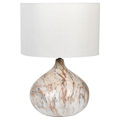 Marble Effect Table Lamp
