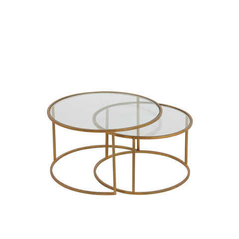 Duarte Gold Coffee Table Set