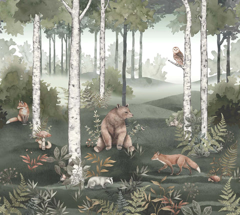 Wild Forest Wallpaper Mural