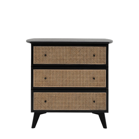 Rattan 3 Drawer Chest