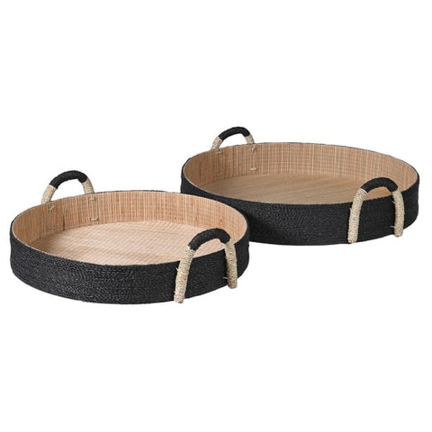 Round Seagrass Eco Tray Set