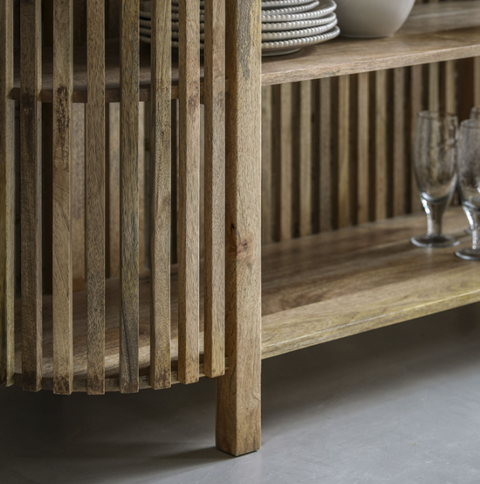 Voss Slatted Console Table