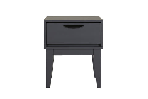 Luna Grey 1 Drawer Bedside